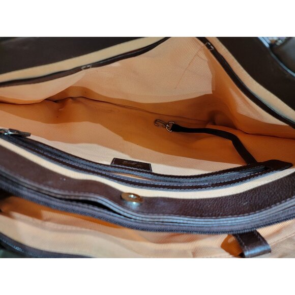 Radley London Brown Leather Tote Bag With Dog Tag Accent - Picture 6 of 11